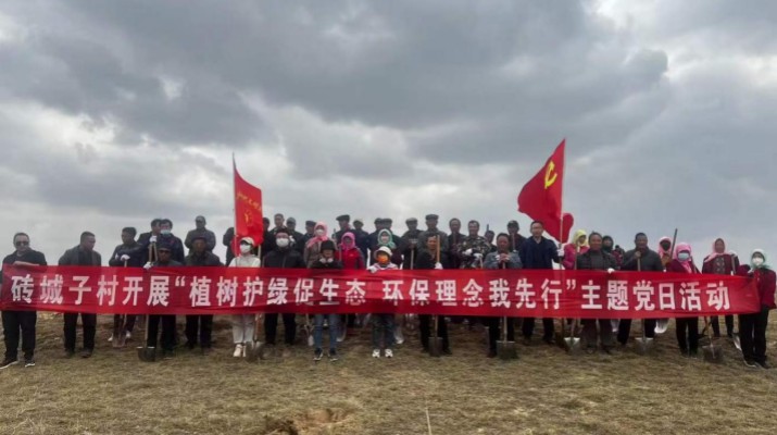 爭當綠色使者、生態(tài)先鋒 ——集團駐村工作隊組織幫扶村開展義務(wù)植樹主題黨日活動